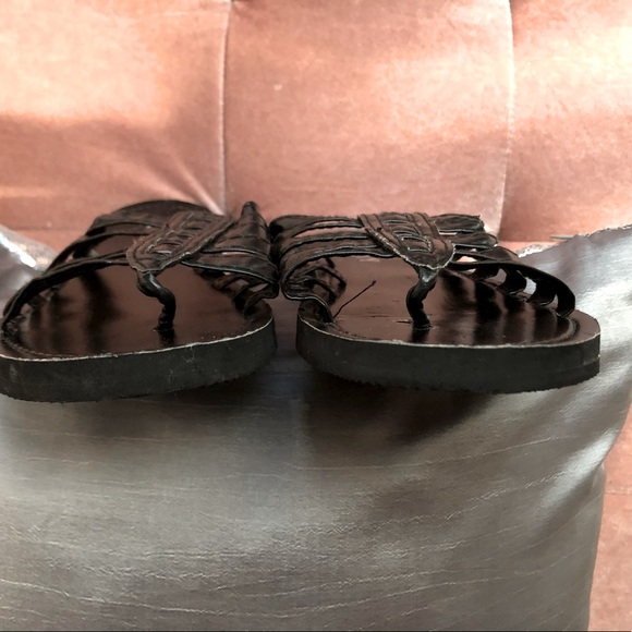 ESNY vintage Women's flat Thong gladiator slide Sandals size6 * rare find* EUC - Picture 8 of 11